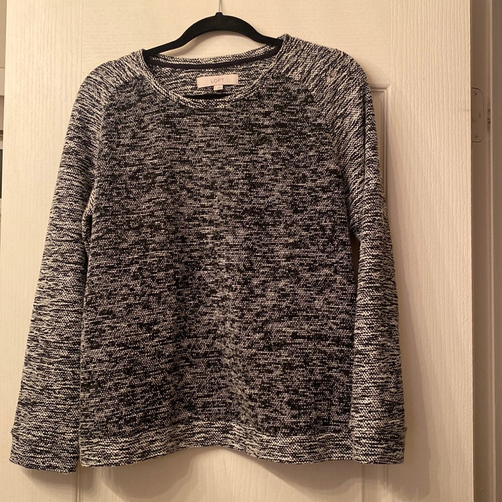 Space knit sweater